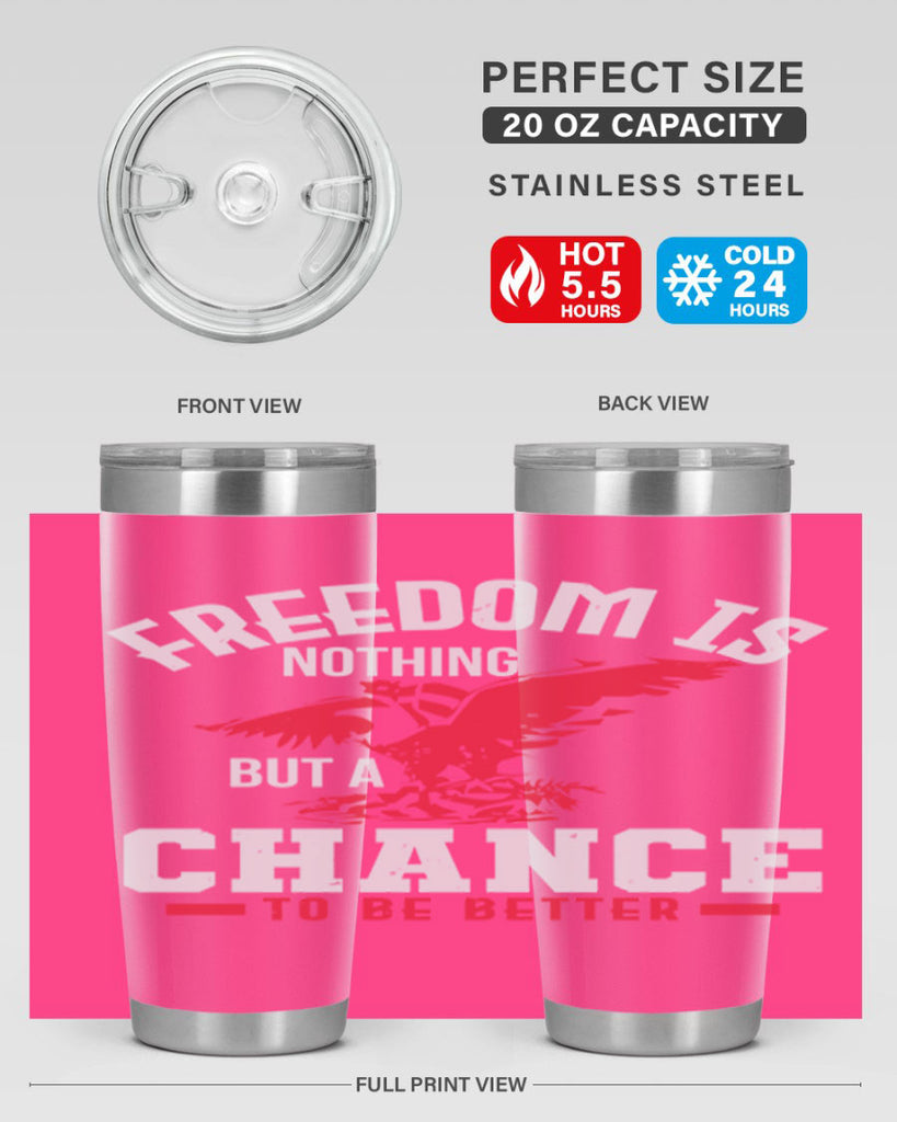 Freedom is nothing but a chance to be Style 83#- Fourt Of July- Tumbler