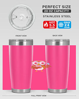 Funny Owl Contact Lens Case A TurtleRabbit 6#- owl- Tumblers