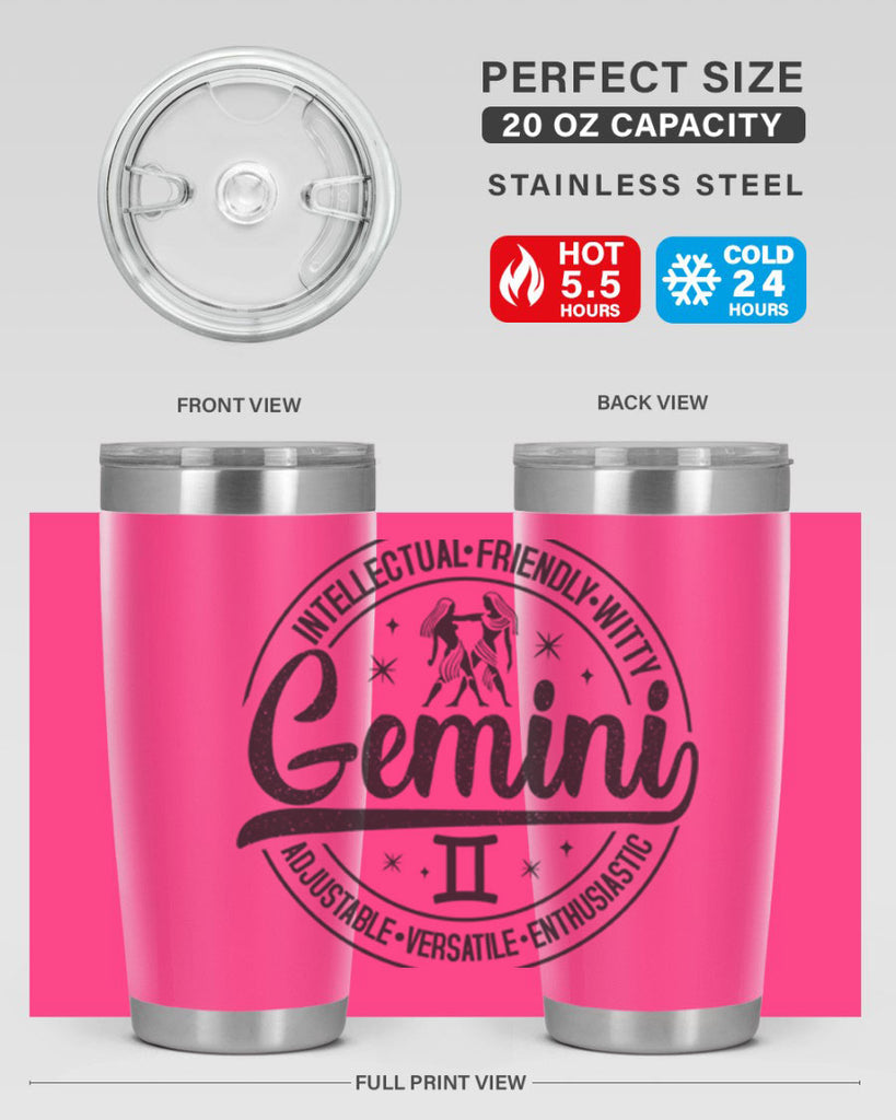 Gemini 225#- zodiac- Tumbler