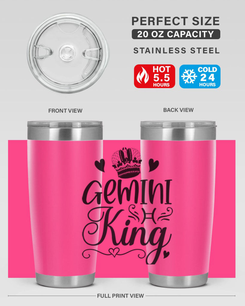 Gemini king 228#- zodiac- Tumbler