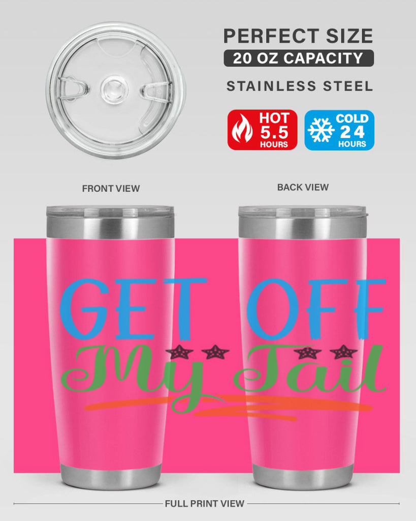 Get Off My Tail 179#- mermaid- Tumbler