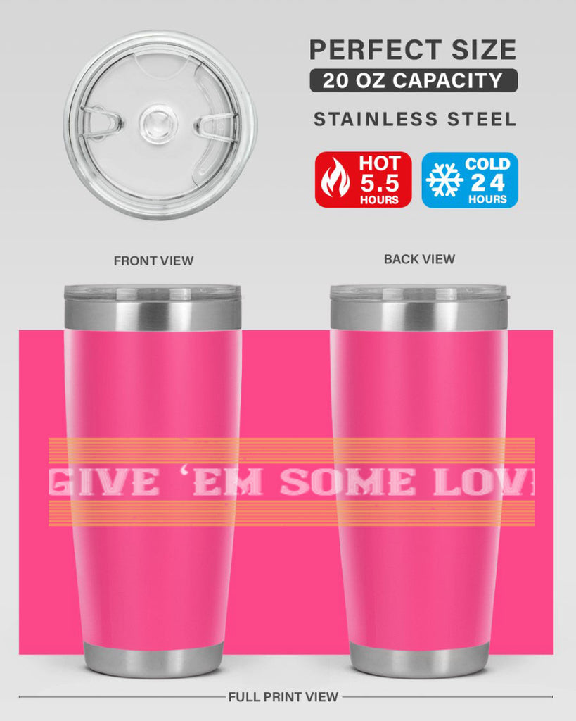 Give ‘em some love 2258#- badminton- Tumbler