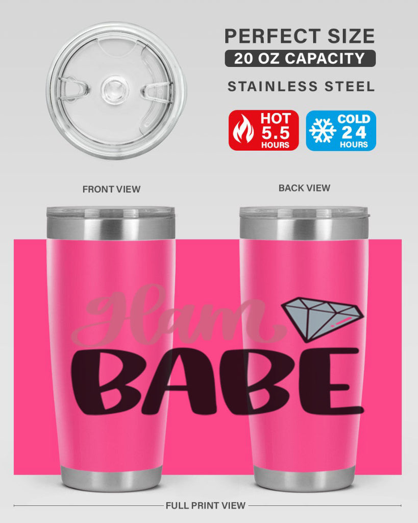 Glam Babe Style 98#- make up- Tumbler