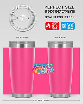 Graphic Owl Tiedye A TurtleRabbit 8#- owl- Tumblers