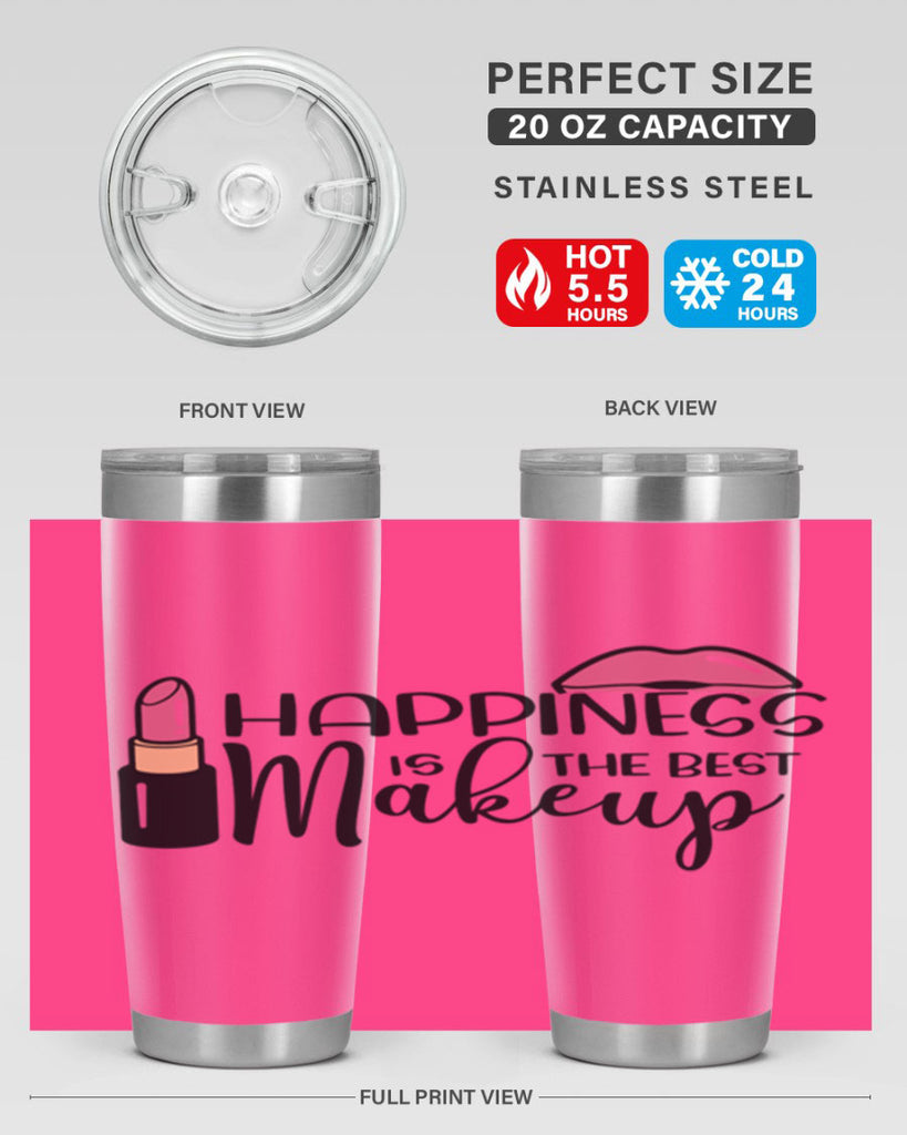 Happiness Is The Best Makeup Style 93#- make up- Tumbler