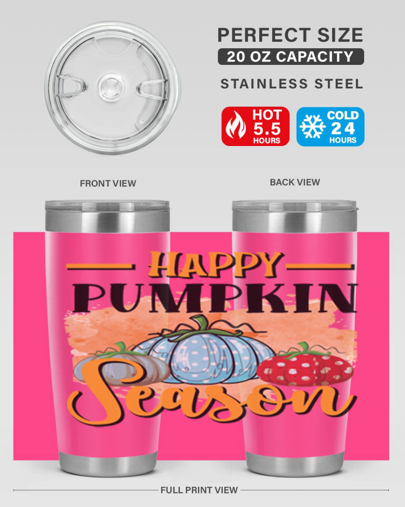 Happy pumpkin season 240#- fall- Tumbler