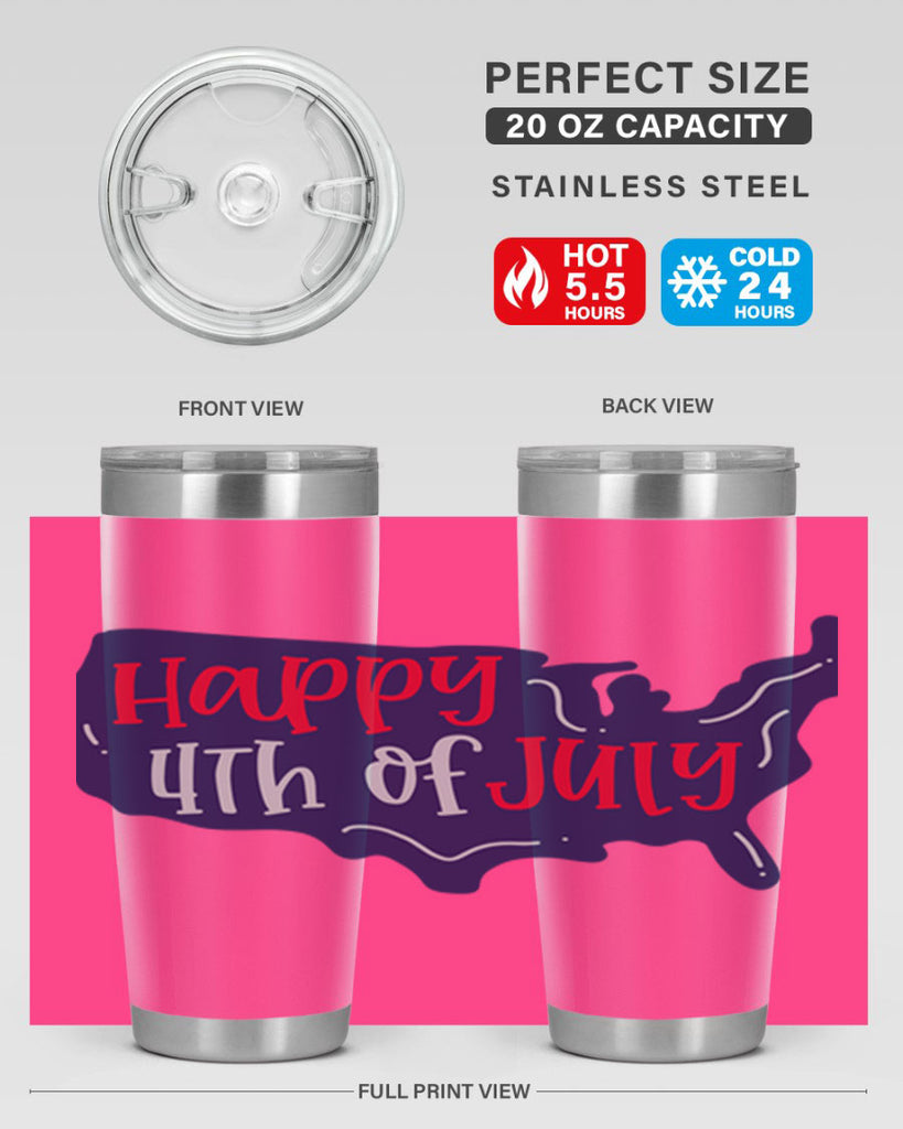 Happy th Of July Style 153#- Fourt Of July- Tumbler