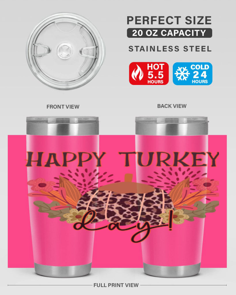 Happy turkey day 253#- fall- Tumbler