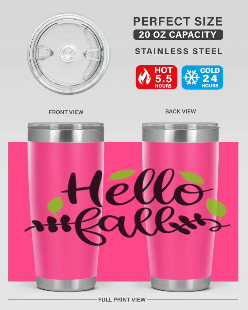 Hello Fall 283#- fall- Tumbler