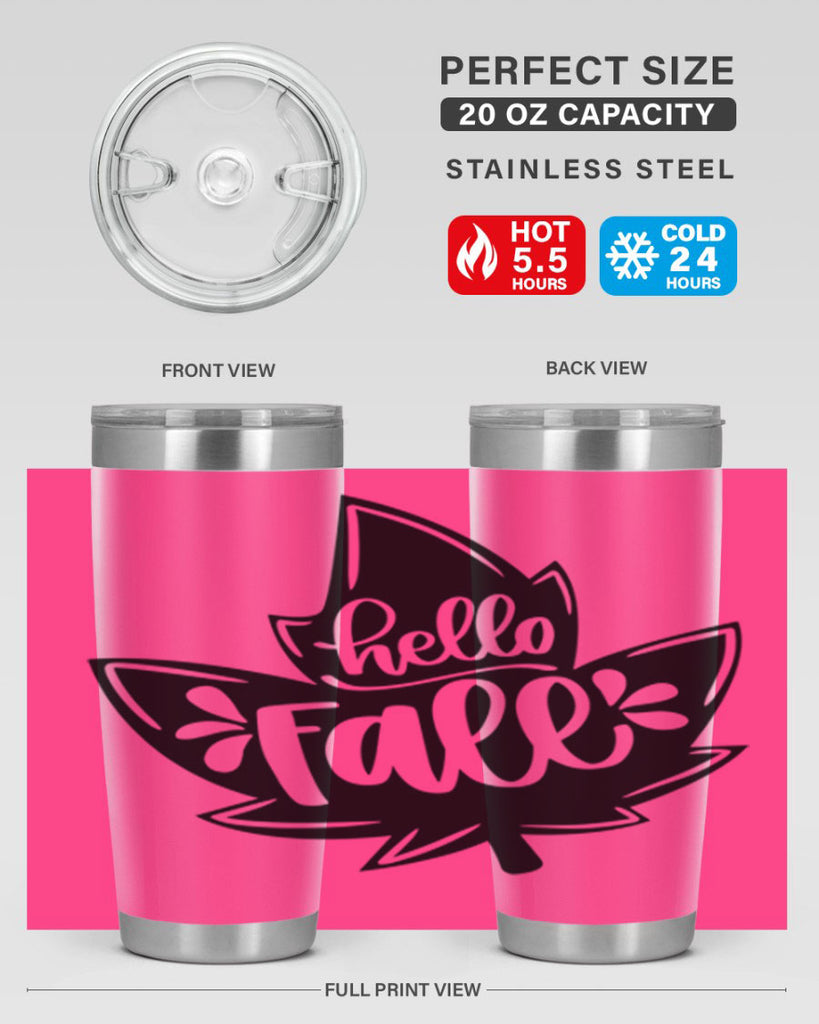 Hello Fall 494#- fall- Tumbler