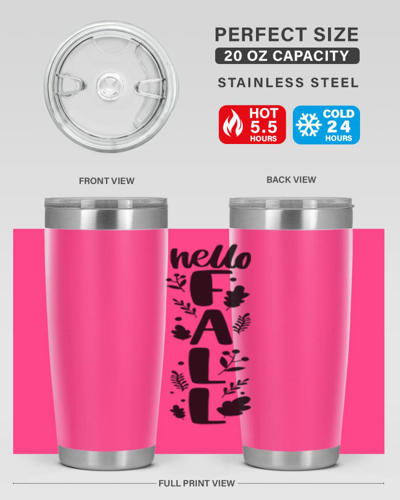 Hello Fall 495#- fall- Tumbler