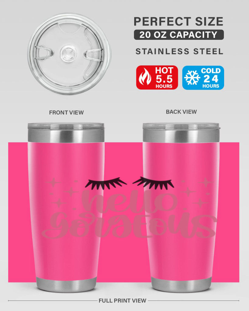 Hello Gorgeous Style 89#- make up- Tumbler