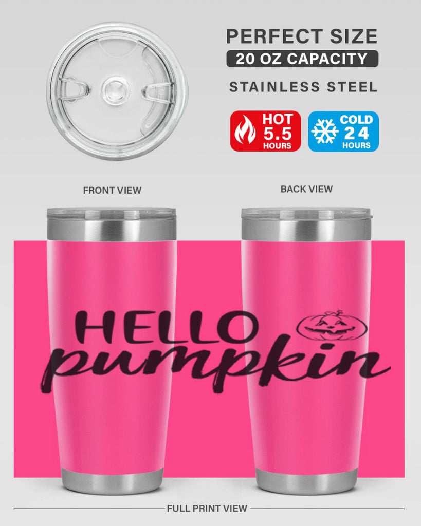 Hello Pumpkin 286#- fall- Tumbler
