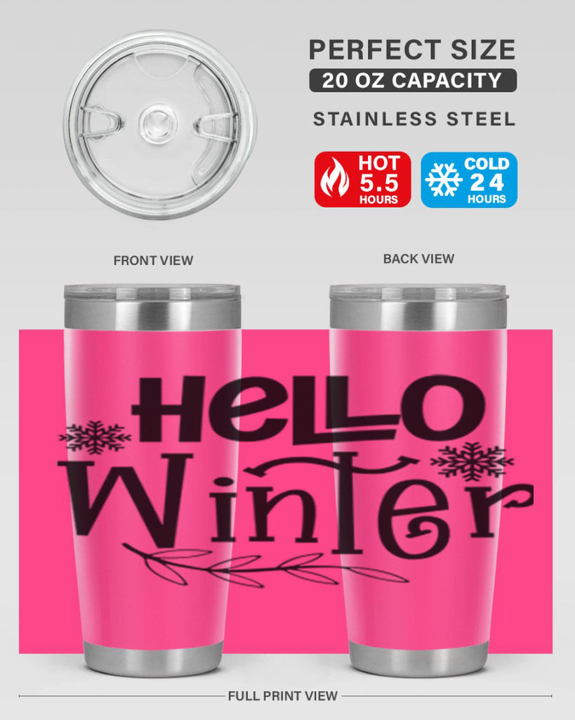 Hello Winter 168#- winter- Tumbler