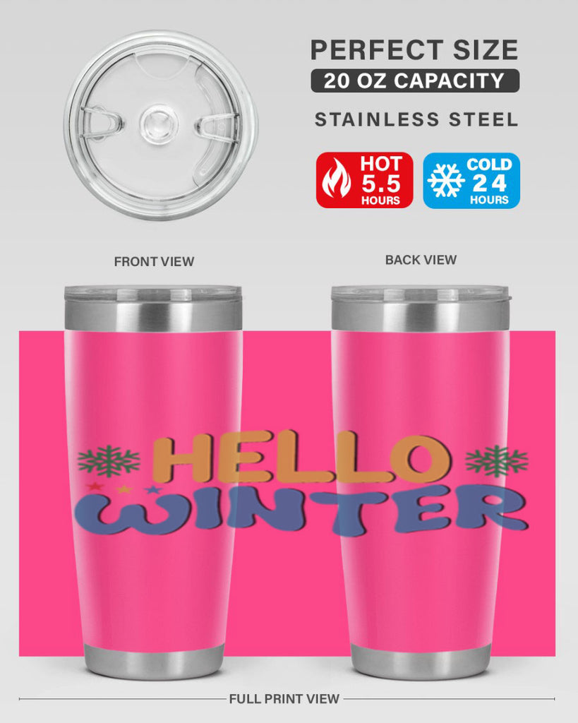 Hello Winter 181#- winter- Tumbler