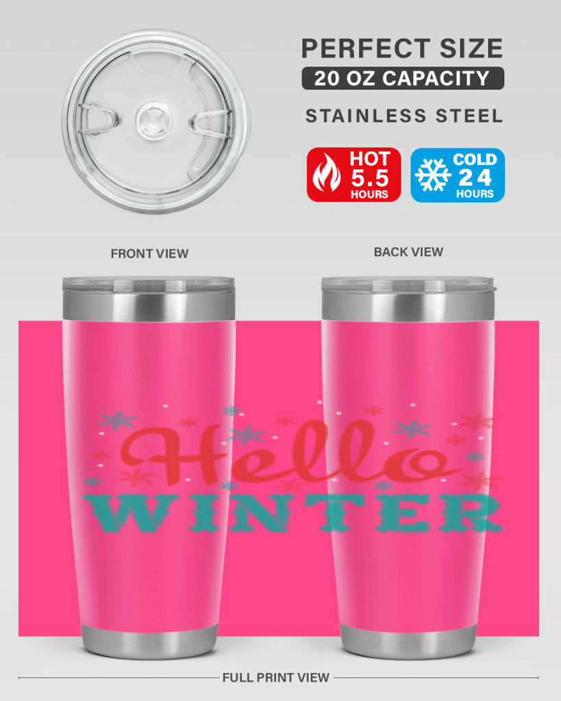 Hello Winter 182#- winter- Tumbler