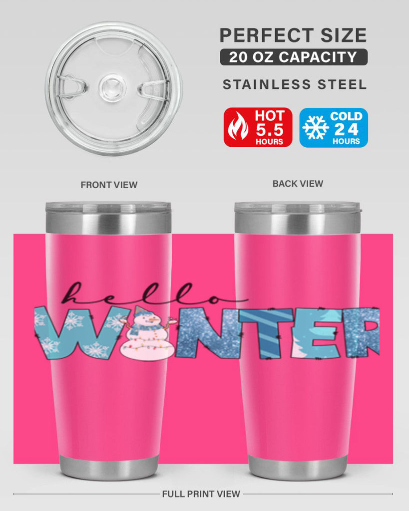 Hello Winter 188#- winter- Tumbler