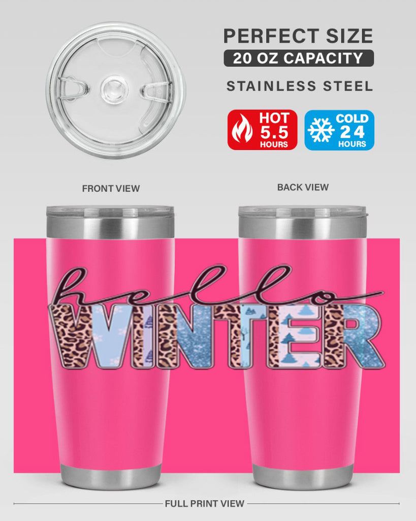 Hello Winter 189#- winter- Tumbler