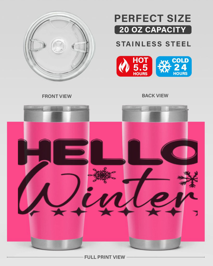 Hello winter 183#- winter- Tumbler
