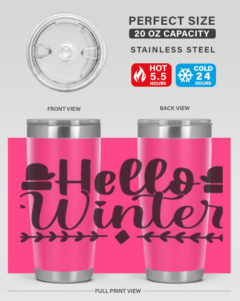Hello winter 184#- winter- Tumbler