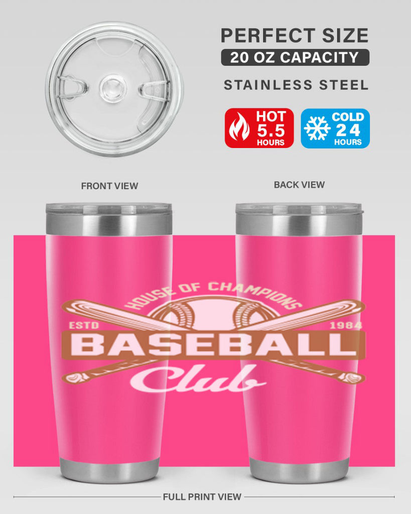 House 1178#- baseball- Tumbler