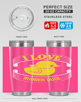 I Love Rubber duck Style 41#- duck- Tumbler