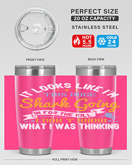 It looks like I’m this huge shark going in for the kill…I don’t know what I was thinking Style 60#- shark  fish- Tumbler