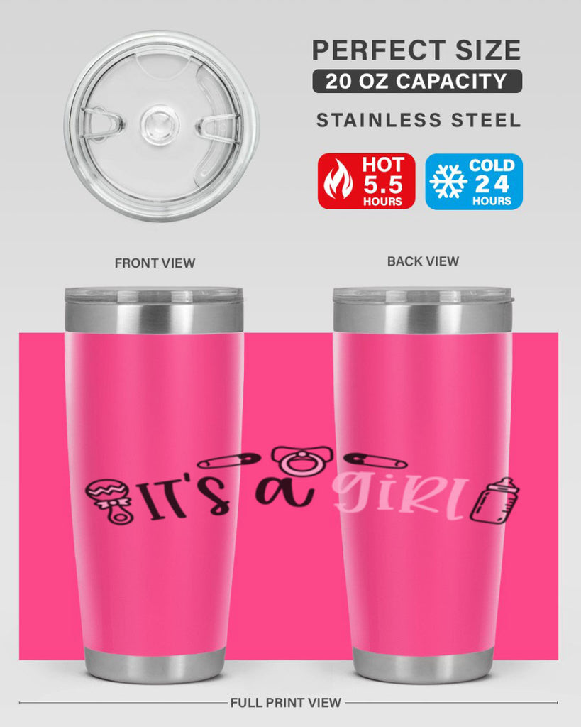 Its A Girl Style 78#- baby- tumbler