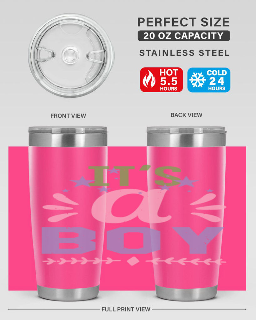 Its a boy Style 33#- baby shower- tumbler