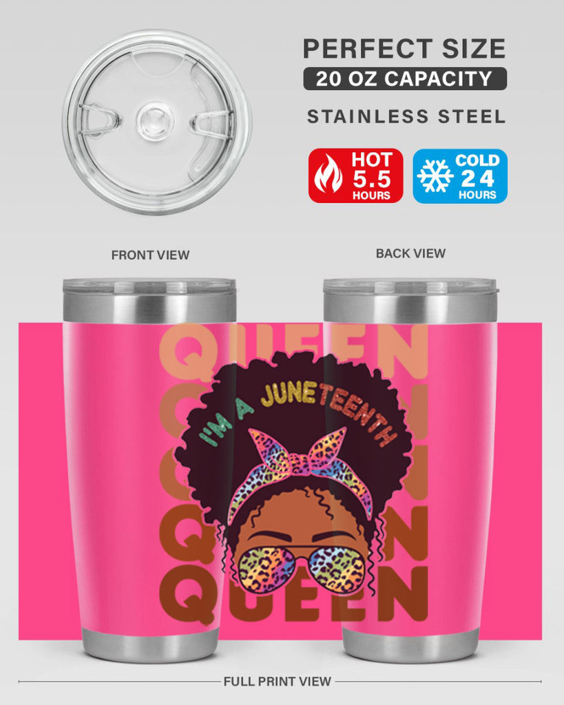 Juneteenth Queen Swag Black Melanin Png 26#- Juneteenth- tumbler