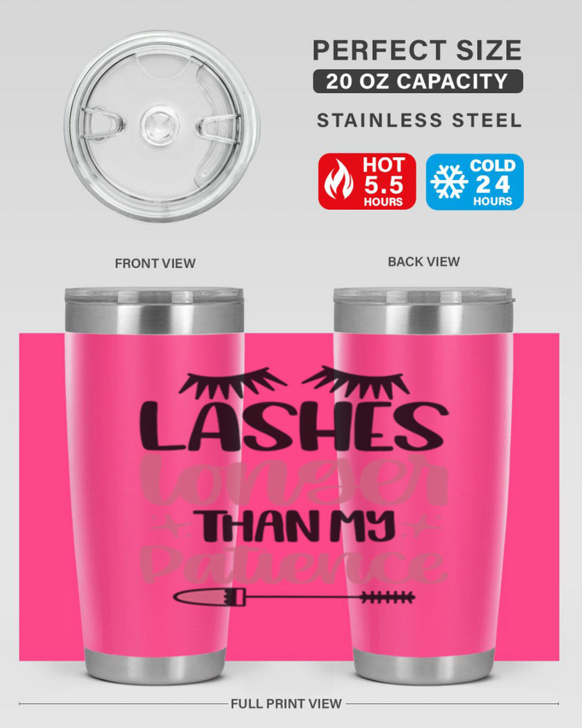 Lashes Longer Than My Patience Style 66#- make up- Tumbler