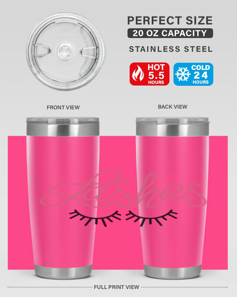 Lashes Style 63#- make up- Tumbler