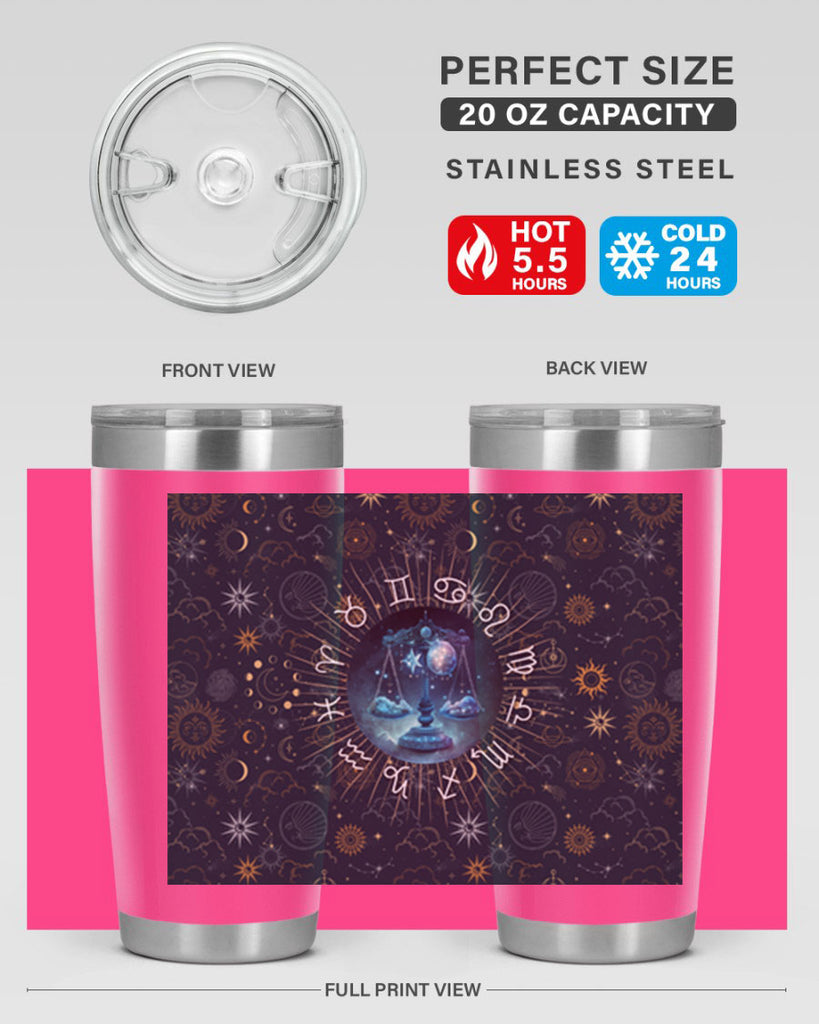 Libra Straight 317#- zodiac- Tumbler