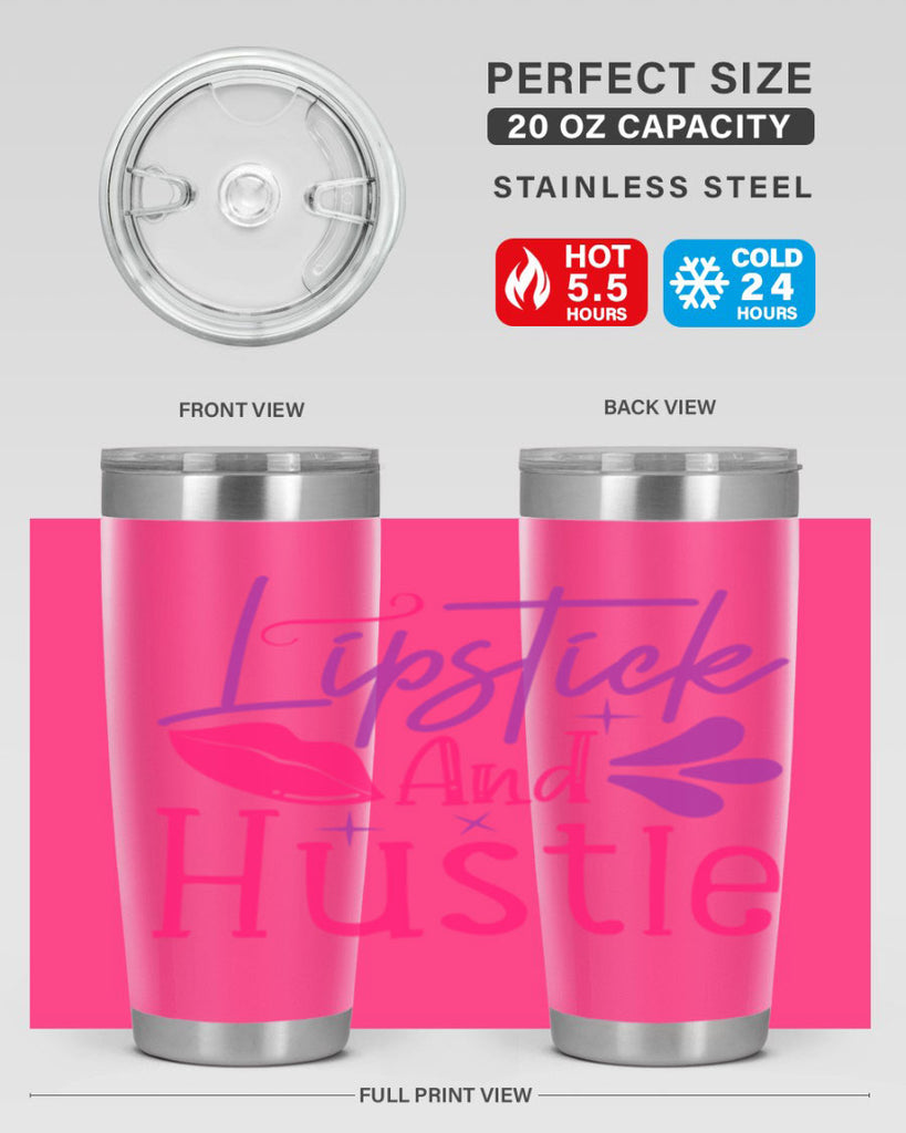 Lipstick And Hustle Style 229#- make up- Tumbler
