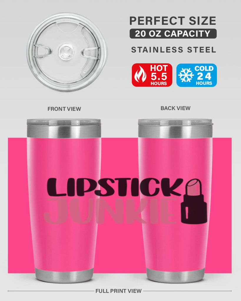 Lipstick Junkie Style 56#- make up- Tumbler