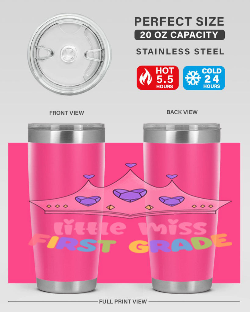 Little Miss 1st Grade 9#- 1st grade- Tumbler
