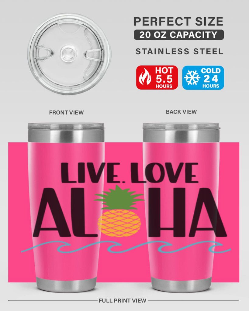 Live Love Aloha Style 30#- summer- Tumbler