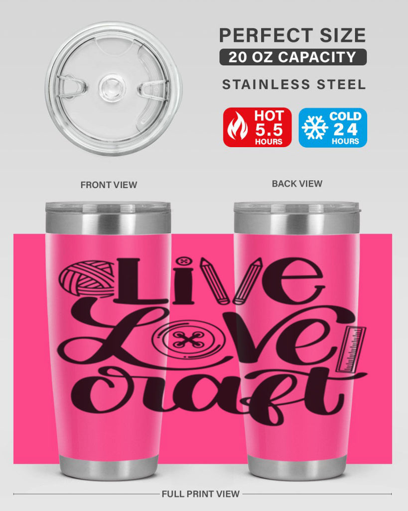 Live Love Craft 14#- crafting- Tumbler