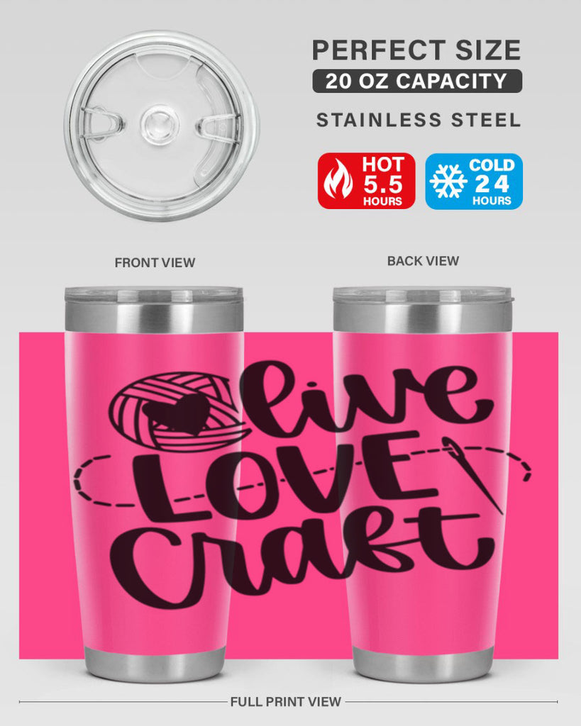 Live Love Craft 15#- crafting- Tumbler