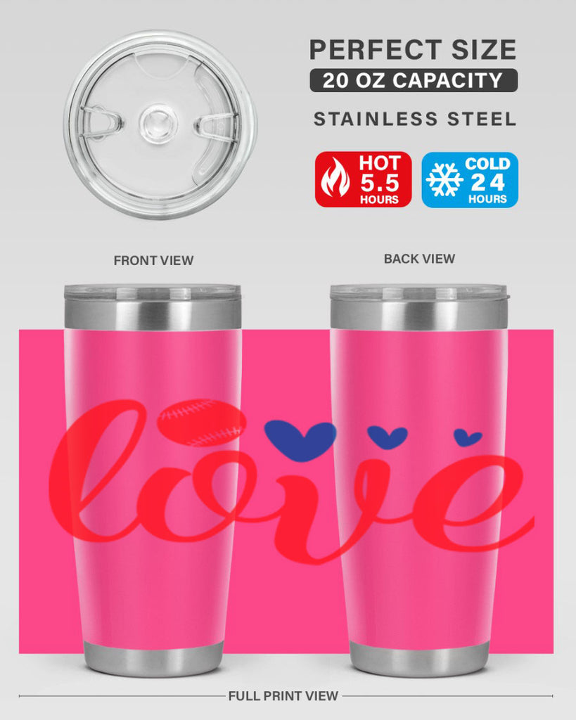 Love 2052#- baseball- Tumbler