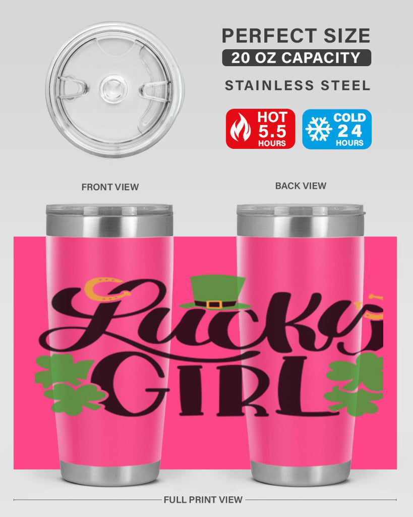 Lucky Girl Style 56#- St Patricks Day- Tumbler