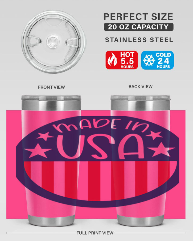 Made In USA Style 165#- Fourt Of July- Tumbler