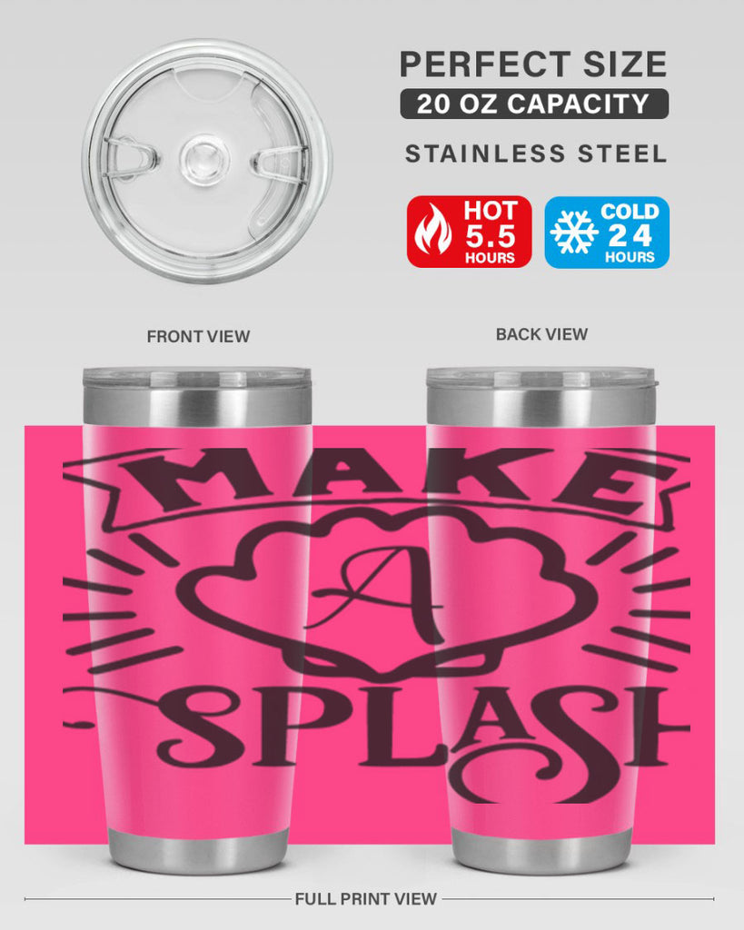 Make a splash 312#- mermaid- Tumbler
