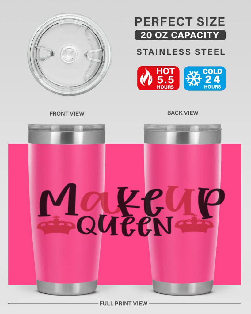 Makeup Queen design Style 223#- make up- Tumbler