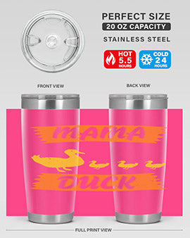 Mama Duck Style 26#- duck- Tumbler