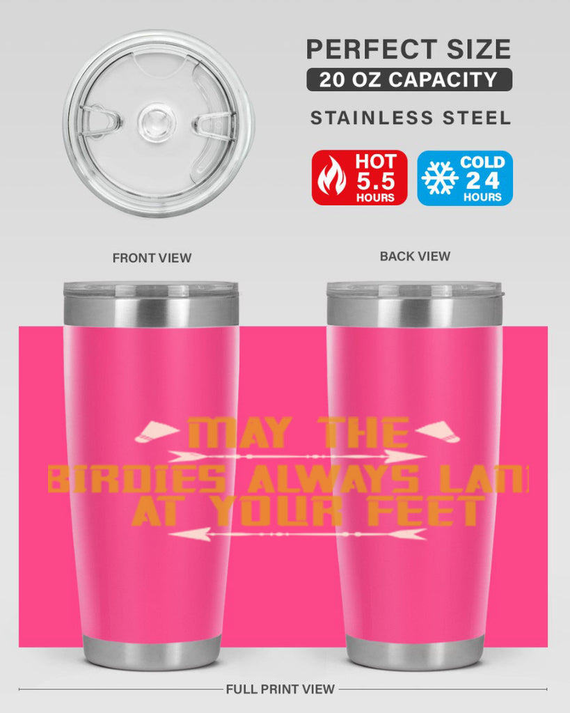 May the birdies always land at your feet 1963#- badminton- Tumbler