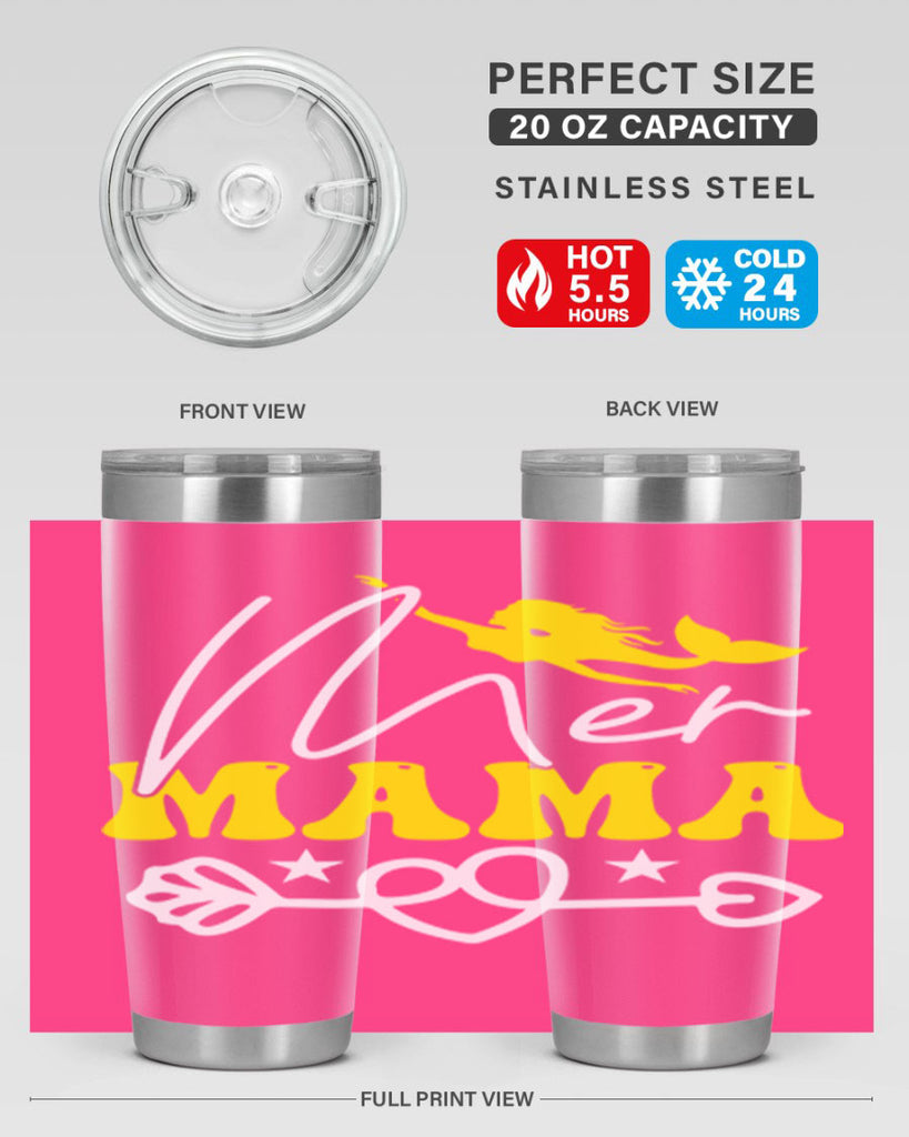 Mer Mama 332#- mermaid- Tumbler