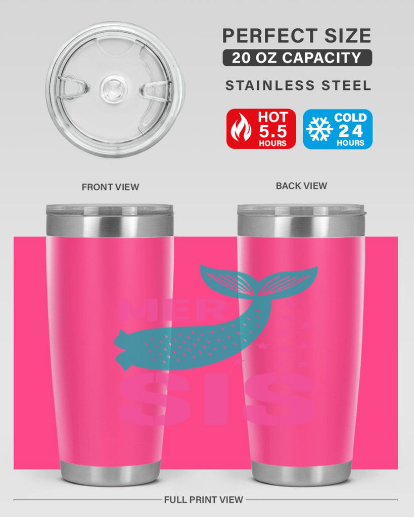 Mer Sis 345#- mermaid- Tumbler