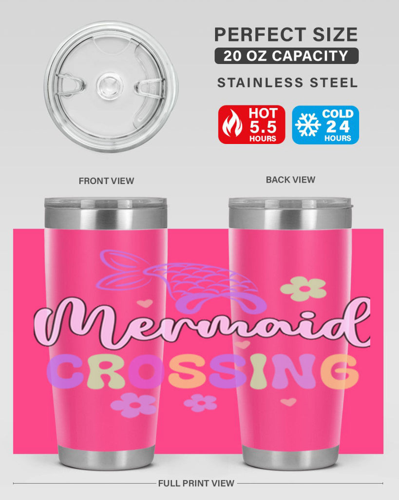 Mermaid Crossing 401#- mermaid- Tumbler