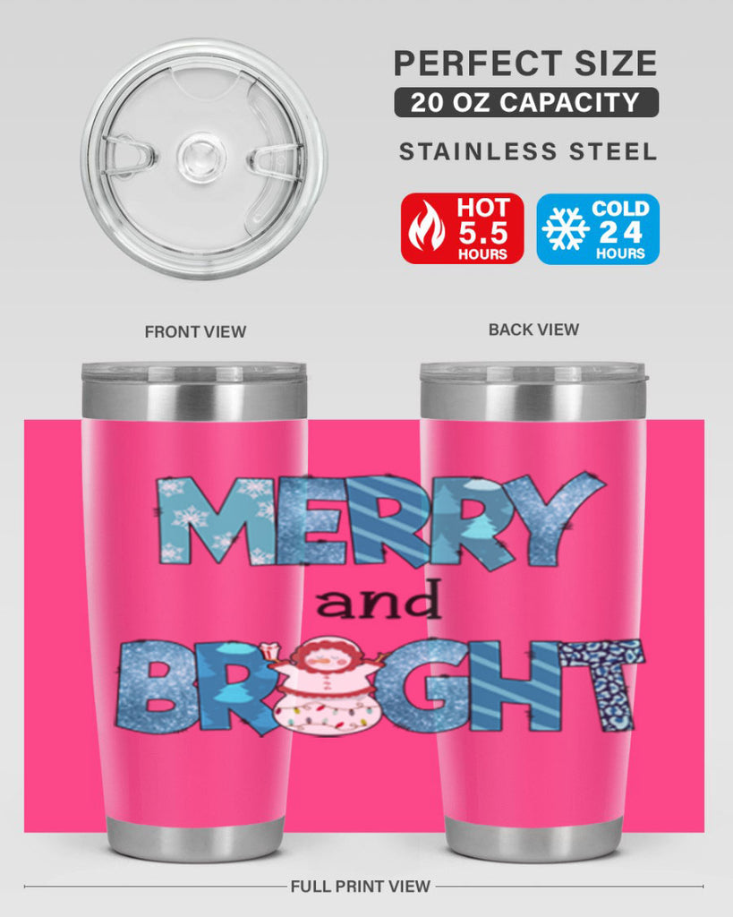 Merry and Bright 321#- winter- Tumbler